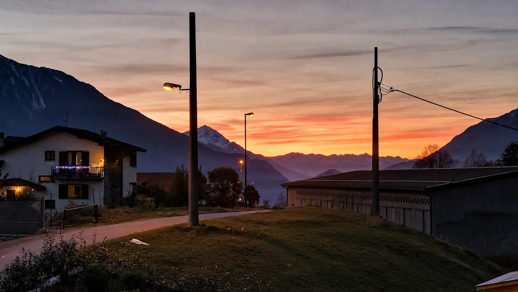 Tramonto sulla Valtellina